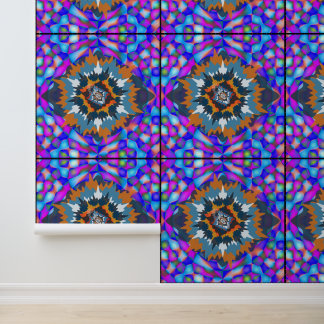 Abstrakte Sonnenschein Farbige Florale Mandala-Kun Tapete