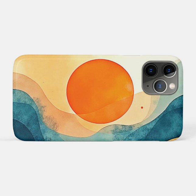 Abstrakte Sonnenuntergangsarten Case-Mate iPhone Hülle (Rückseite (Horizontal))