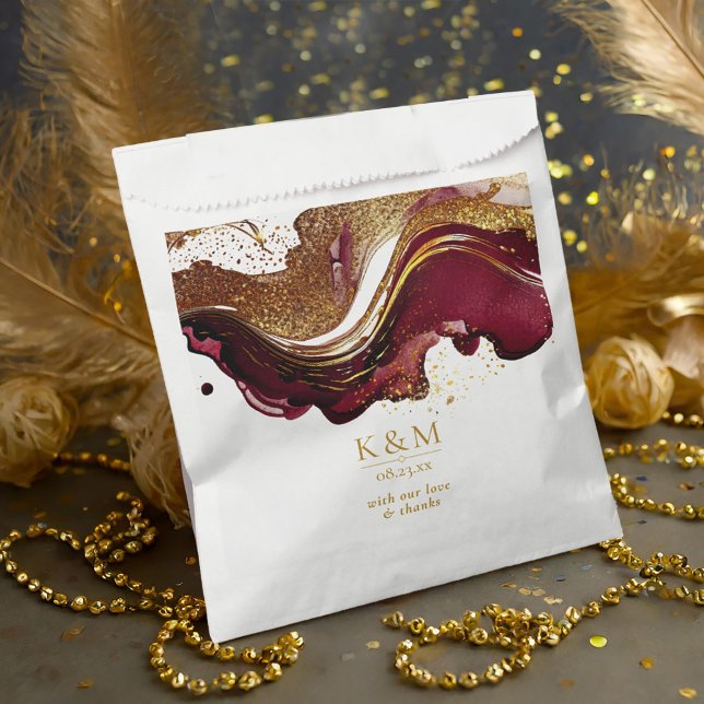 Abstrakte Sparkling Wedding Wine Red ID1018 Geschenktütchen (Von Creator hochgeladen)