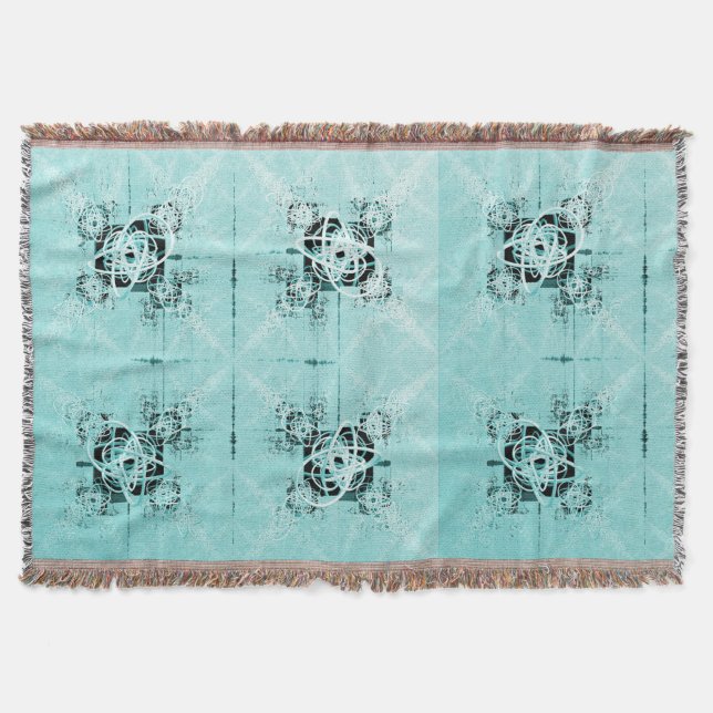 Abstrakte Spiral Delight Throw Blanket Decke (Vorderseite)