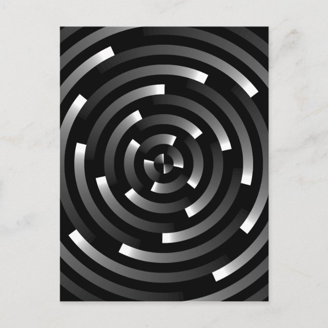 Abstrakte Spiralen A Postkarte (Vorderseite)