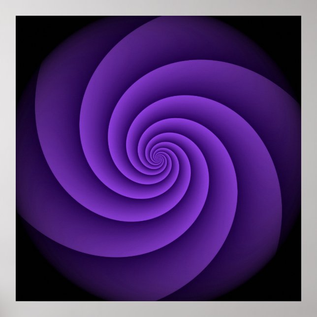 Abstrakte Spiralen IV Poster (Vorne)