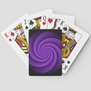 Abstrakte Spiralen IV Spielkarten