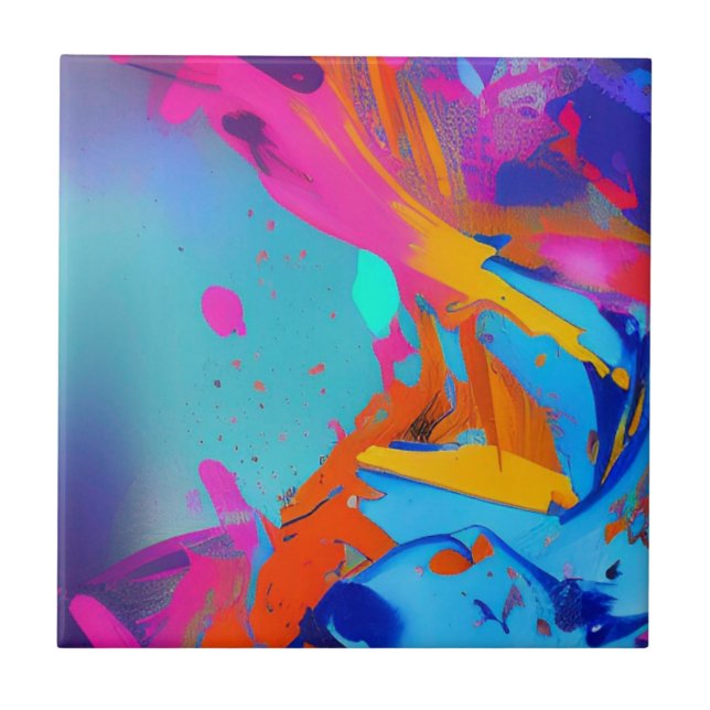 Abstrakte Splash Fliese (Vorderseite)