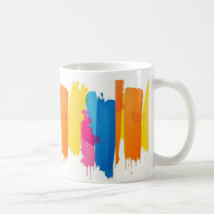 Abstrakte Splash Keramik Tasse - Vibranand und Cr