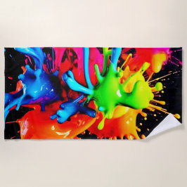Abstrakte Splash Strandtuch