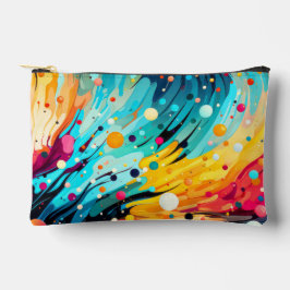Abstrakte Splashing Print Zubehörtasche