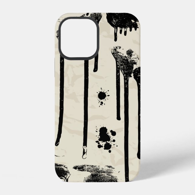 Abstrakte Spritzer iPhone 12 Hülle (Rückseite)