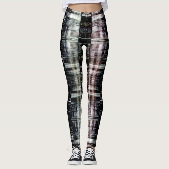 Abstrakte Stadt nachts Leggings (Vorderseite)