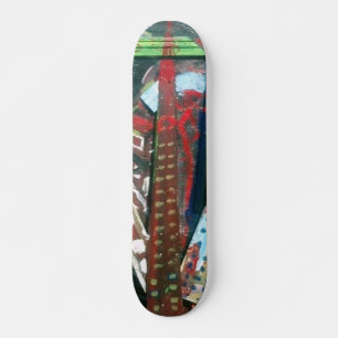 Abstrakte Stadt Skateboard