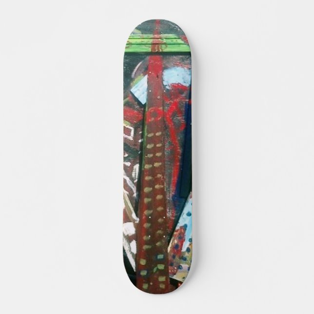 Abstrakte Stadt Skateboard (Vorne)
