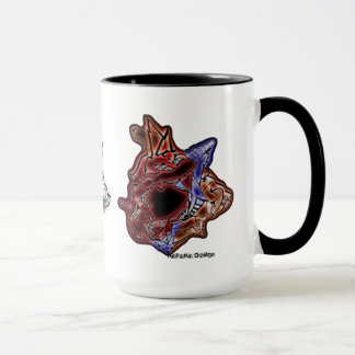 Abstrakte Stammes- Führer-Evolution der Kunst Tasse