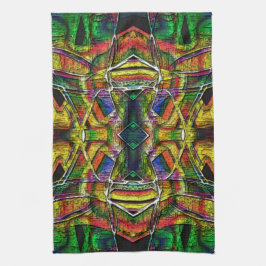 Abstrakte Stammesdesigns, geschnitzt Geschirrtuch