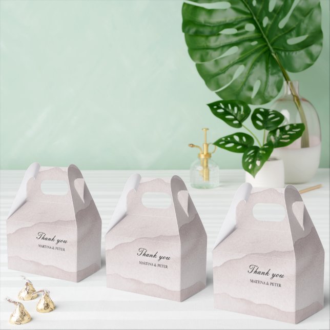 Abstrakte staubige Rose personalisierte Hochzeit Geschenkschachtel (Zahlreiche)