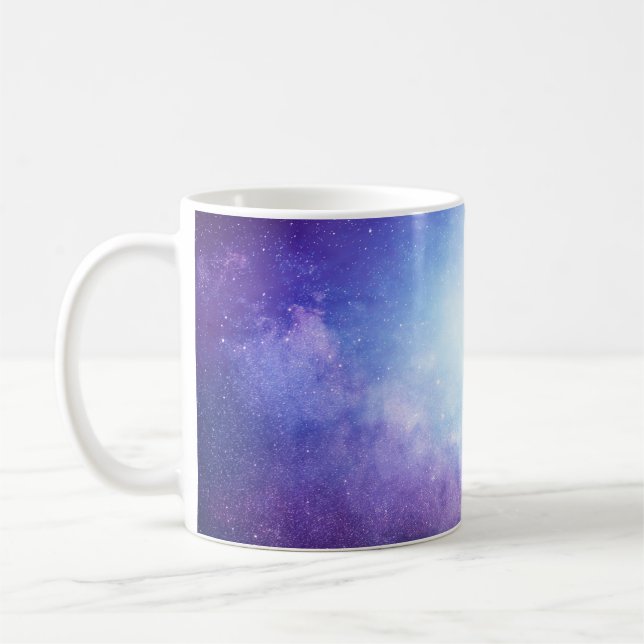 Abstrakte Sterne des Universums Kaffeetasse (Links)