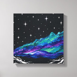 Abstrakte Sternennacht-Galaxie-Leinwand-Wandkunst Leinwanddruck