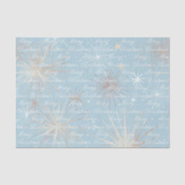 Abstrakte Sternexplosion Muster Blau Frohe Weihnac Seidenpapier