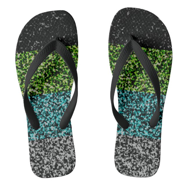 Abstrakte Stille Flip Flops (Fußbett)