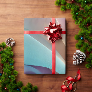 Abstrakte Stofftextur in Pastellfarben Geschenkpapier