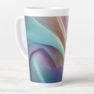 Abstrakte Stofftextur in Pastellfarben Milchtasse