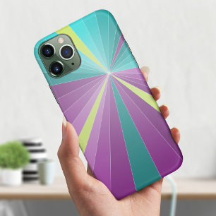 Abstrakte Strahlen Farbvolle, dynamische Geometris Case-Mate iPhone Hülle