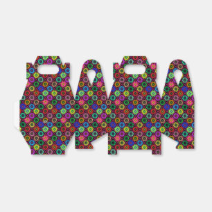 Abstrakte strahlende Blumen mit surrealen Blüten Geschenkschachtel