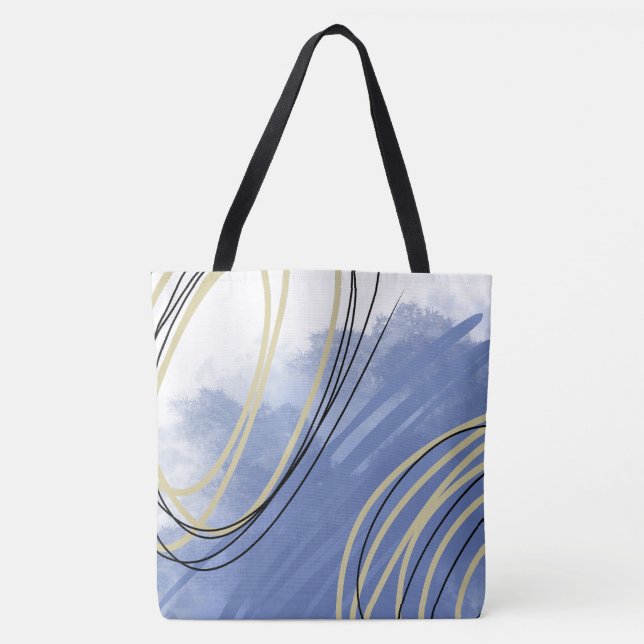 Abstrakte Strand-Inspiration Tasche (Vorderseite)