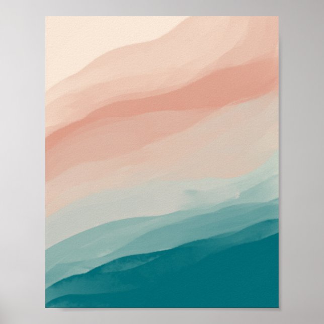 Abstrakte Strandebenen von Bondi Poster (Vorne)