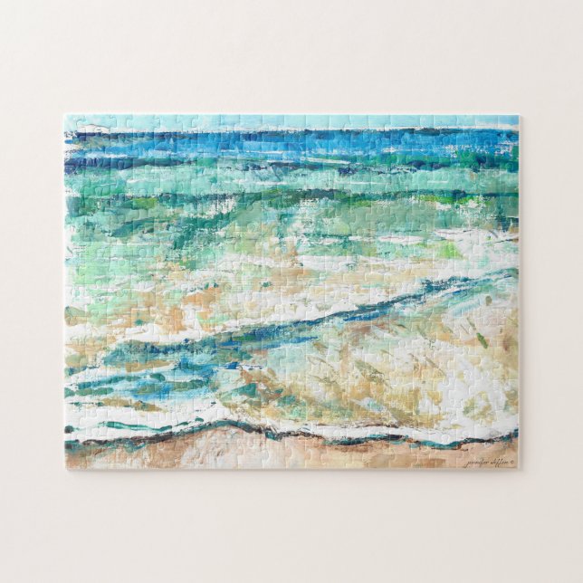 Abstrakte Strandküsten-Ufer-Kunstwerke (Horizontal)