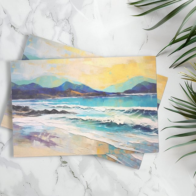 Abstrakte Strandlandschaft Berge Seidenpapier (Von Creator hochgeladen)