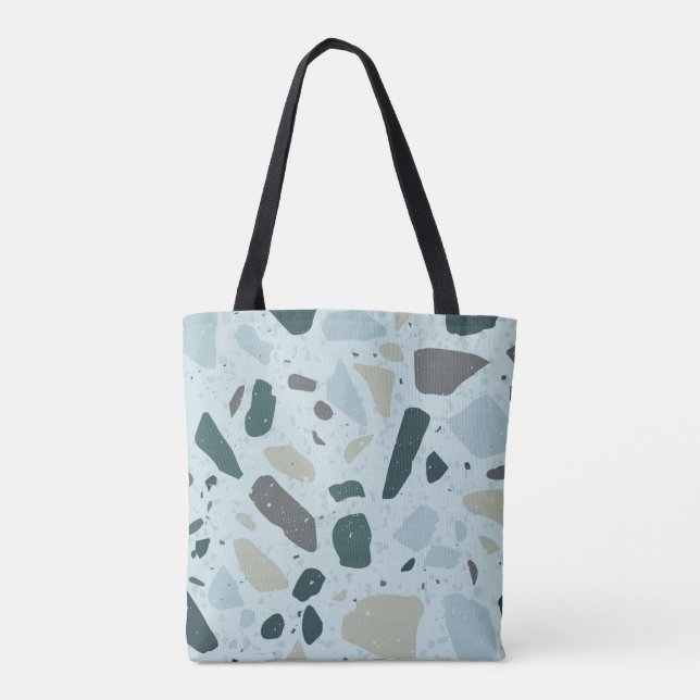 Abstrakte Strandtasche Tasche (Rückseite)