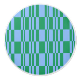 Abstrakte Streifen, blau und grün Keramikknauf