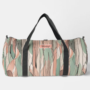 Abstrakte Streifen Duffle Bag