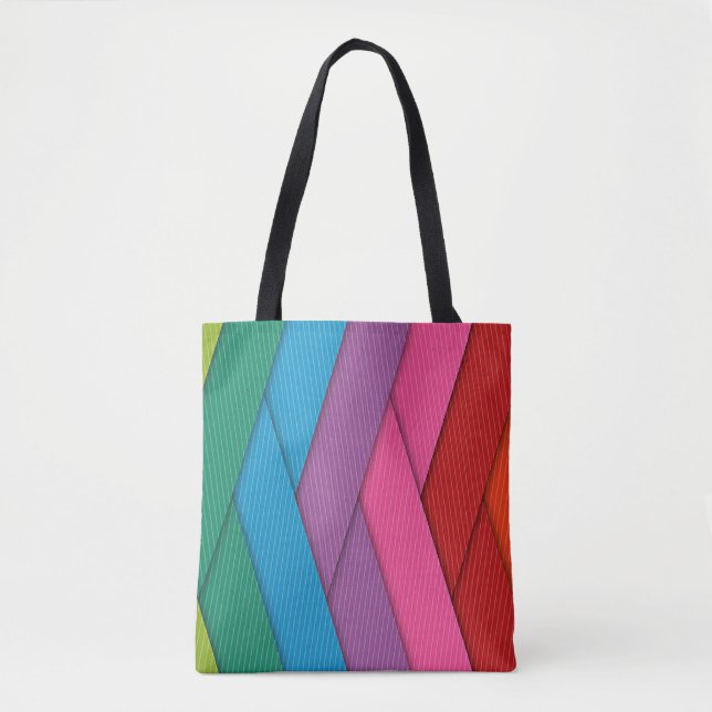 Abstrakte Streifen, farbig, Tasche (Vorderseite)