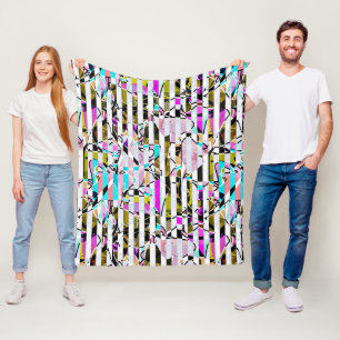 Abstrakte Streifen Fleecedecke