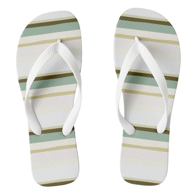 abstrakte Streifen Flip Flops (Fußbett)