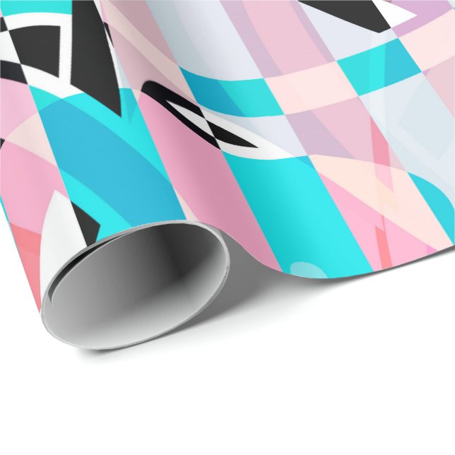 Abstrakte Streifen Geschenkpapier (Rolleneckpunkt)
