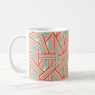 Abstrakte Streifen Kaffeetasse