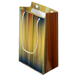 Abstrakte Streifen Spektrum Hintergrund Blue Gold Kleine Geschenktüte