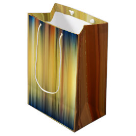 Abstrakte Streifen Spektrum Hintergrund Blue Gold Mittlere Geschenktüte