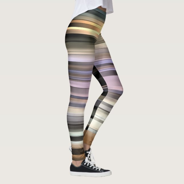 Abstrakte Streifengradition Leggings (Rechts)
