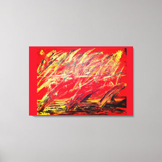 Abstrakte Stretch Canvas drucken "Feather Blast" Leinwanddruck