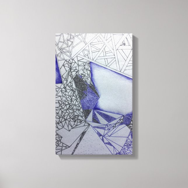 abstrakte Stretched-Leinwand zeichne Druck Leinwanddruck (Vorderseite)