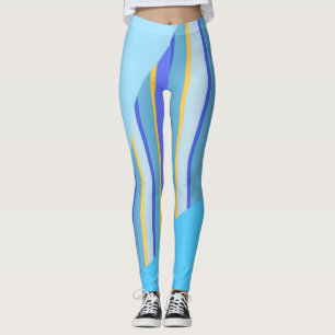abstrakte Strickkunst Leggings