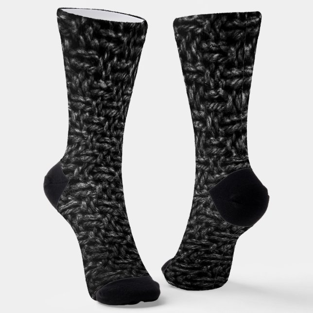 Abstrakte Stricktextur Socken (Gewinkelt)