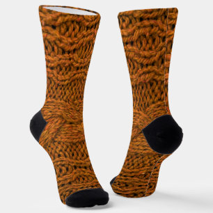 Abstrakte Stricktextur Socken