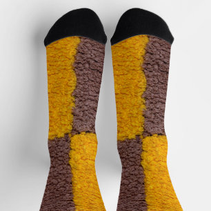 Abstrakte Stricktextur Socken