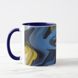 Abstrakte Strömungskunst Tasse