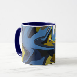 Abstrakte Strömungskunst Tasse