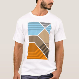 Abstrakte Subduktionszonengeologie T-Shirt